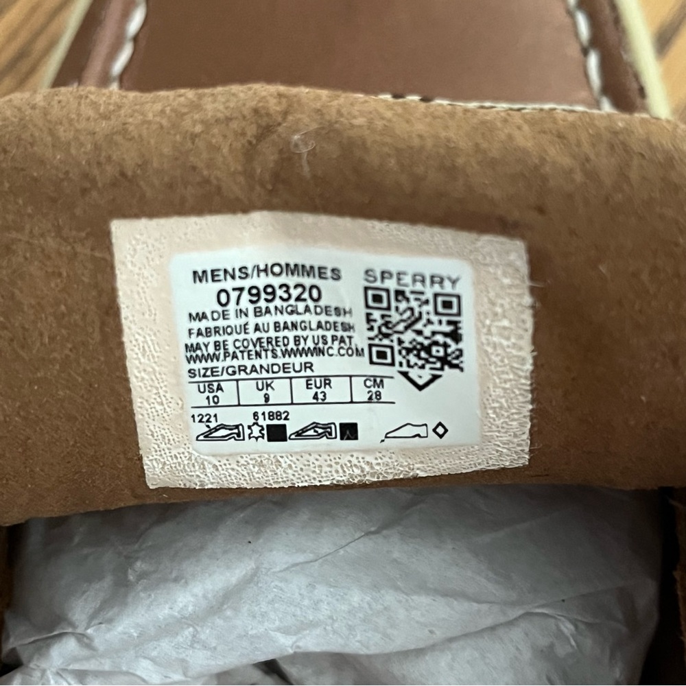 NEW SPERRY Billfish Boat Shoes - Dark Tan - Picture 10 of 13